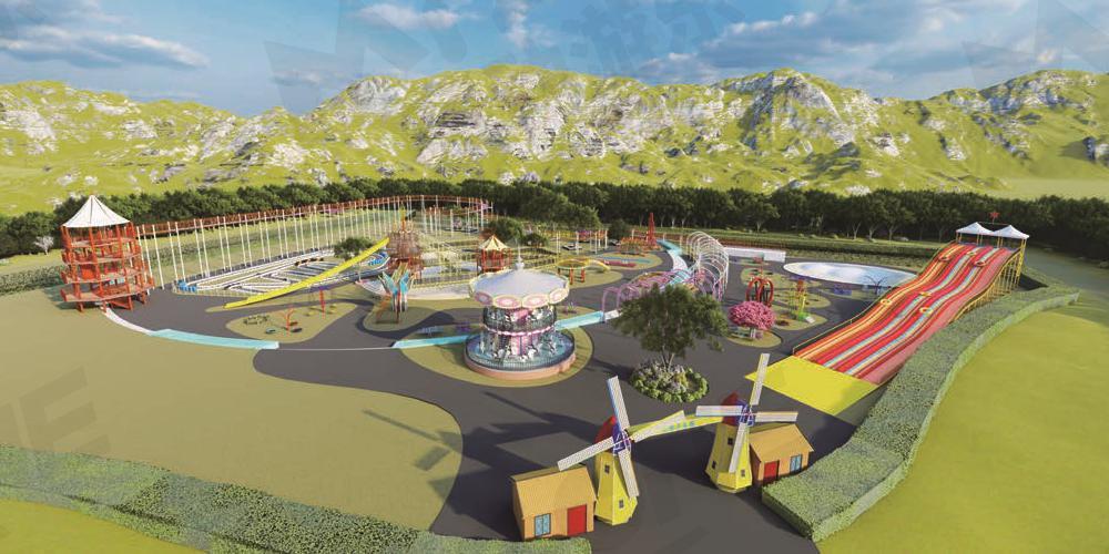 蜜動(dòng)游樂(lè)案例 | 戶外無(wú)動(dòng)力系列：體育小鎮(zhèn)