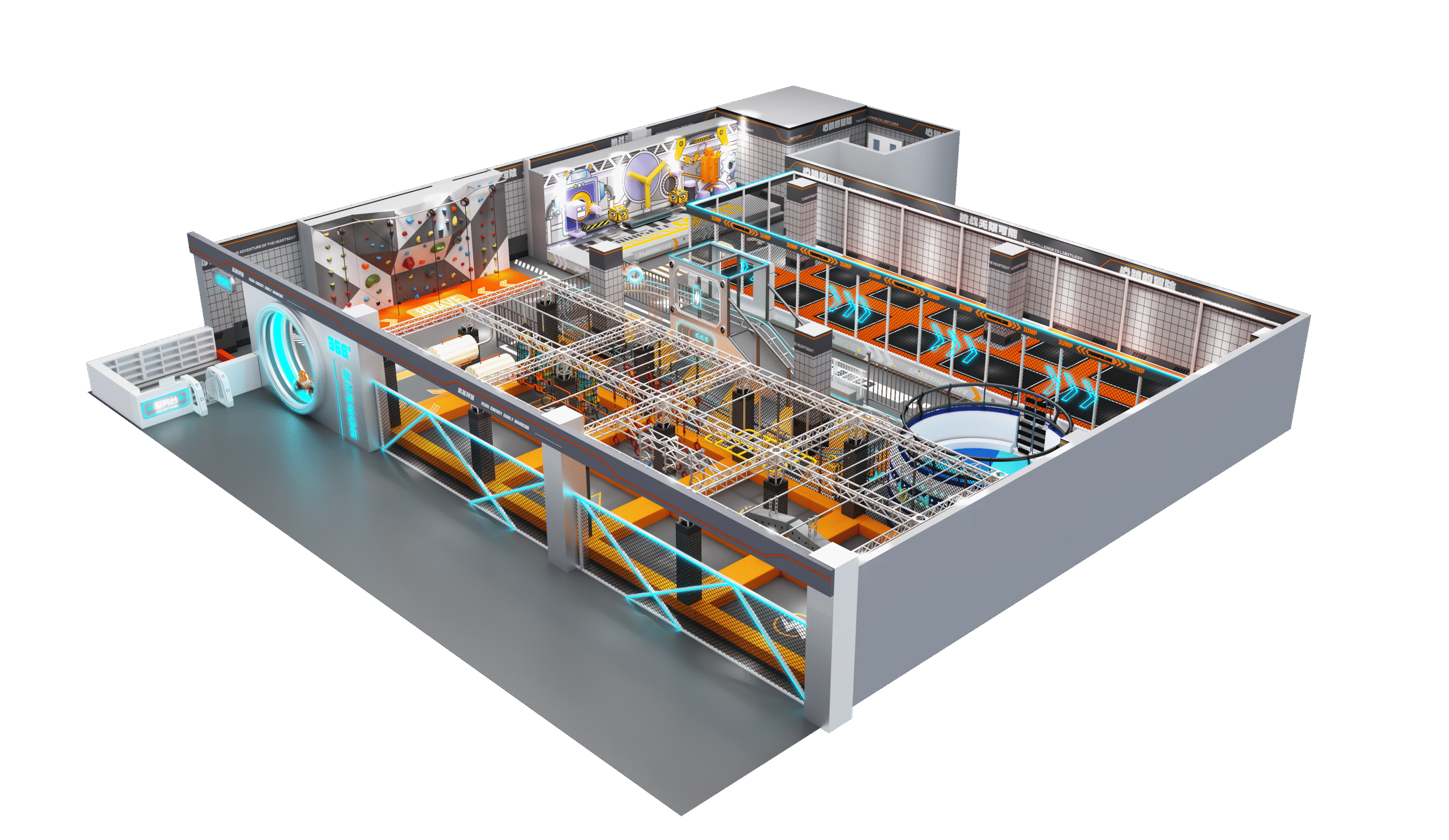 小場(chǎng)地逆襲！湖南益陽(yáng) 600 平 + 4 米層高潮玩運(yùn)動(dòng)館，國(guó)慶營(yíng)收破 60 萬(wàn)憑什么？