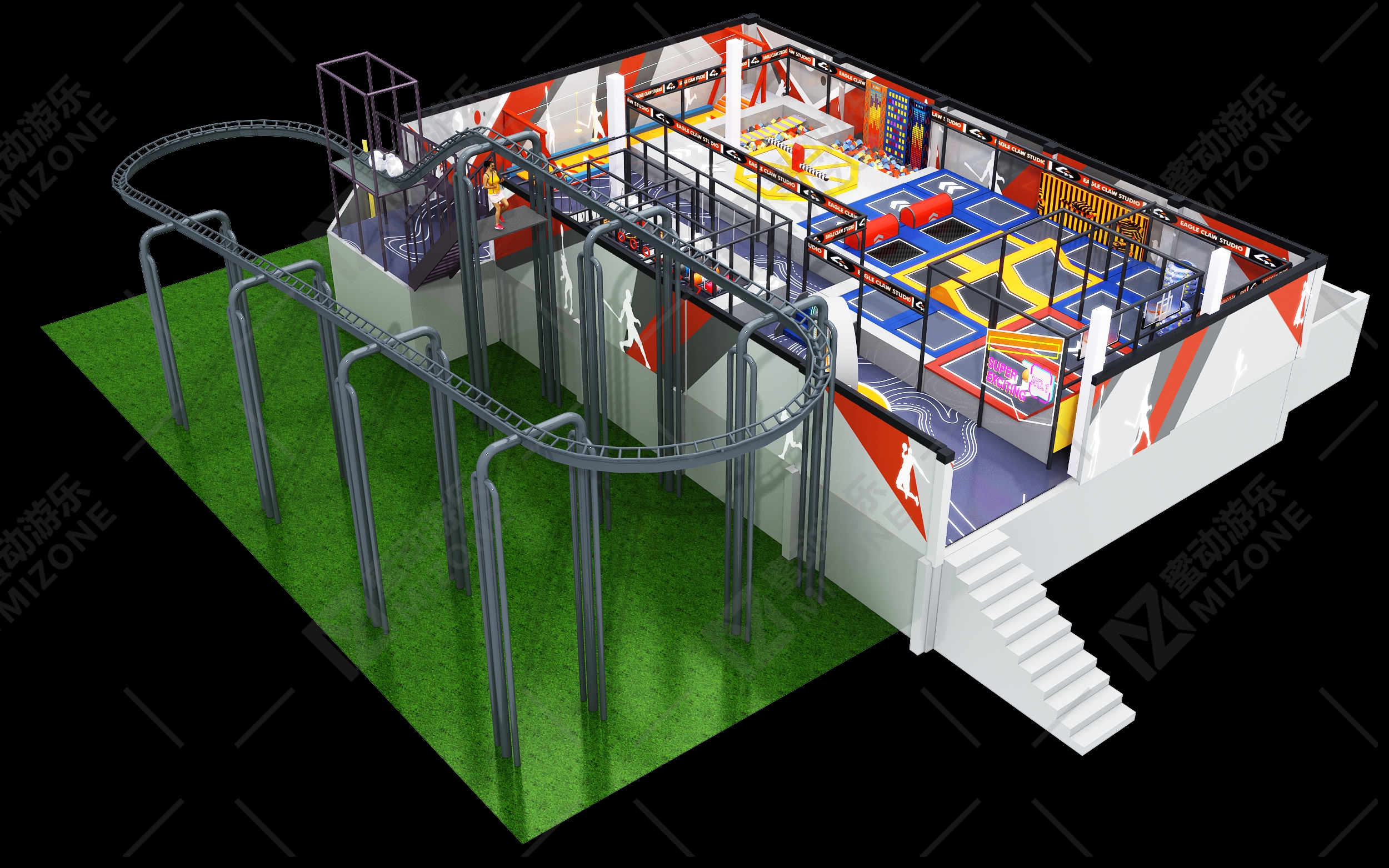 中山開蹦床公園找廠家？蜜動游樂：從設(shè)計(jì)到運(yùn)營一站式搞定