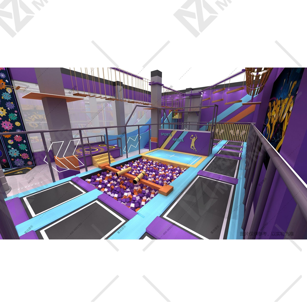 包頭開蹦床館找源頭廠家？蜜動游樂：設計到運營全包，安全還賺錢