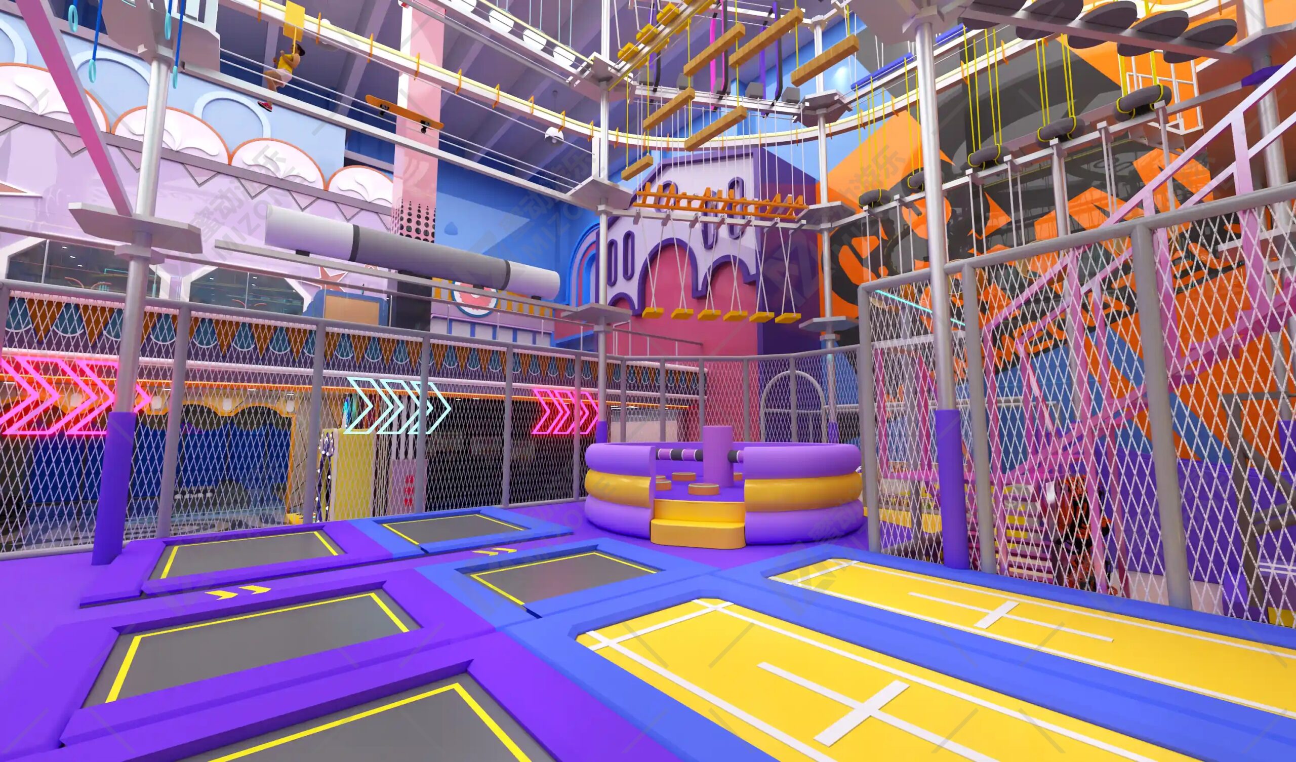 南昌開蹦床館找源頭廠家？蜜動游樂：15年經(jīng)驗，設備安全又賺錢