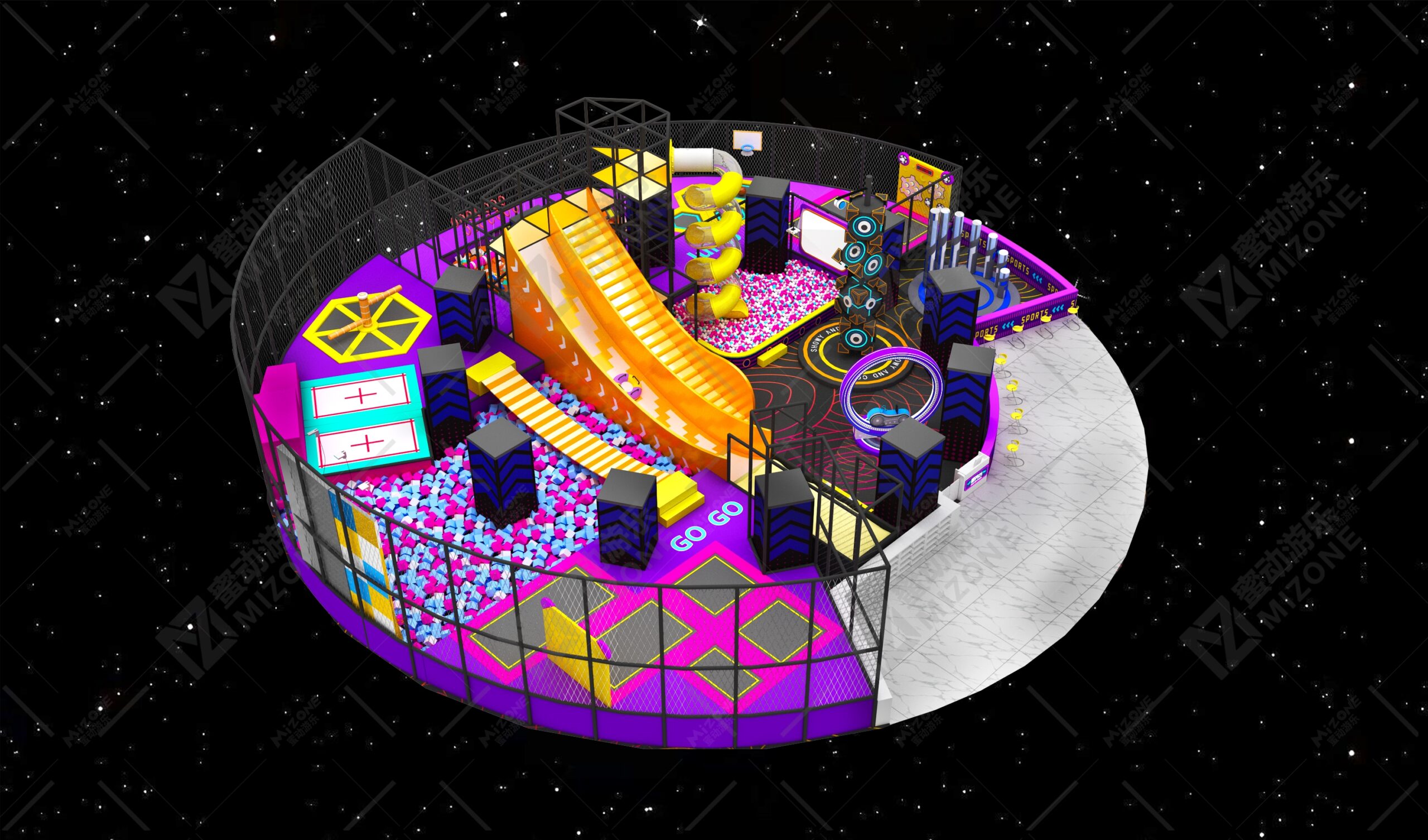 南通開蹦床公園找源頭廠家？蜜動游樂從設計到運營全包，省心又賺錢