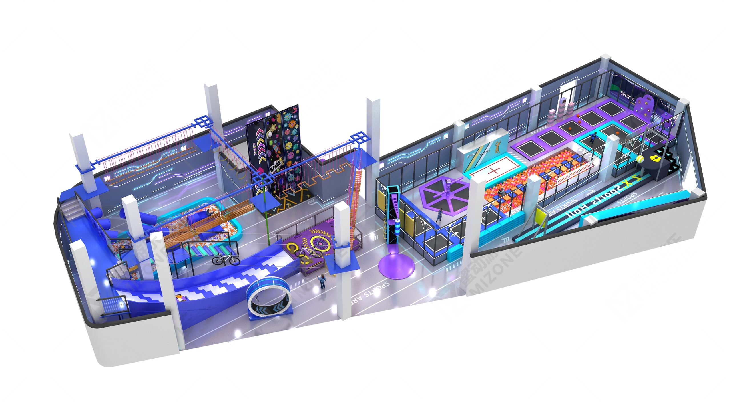 廈門蹦床館加盟選哪家？蜜動游樂源頭廠家，設備安全盈利穩(wěn)！