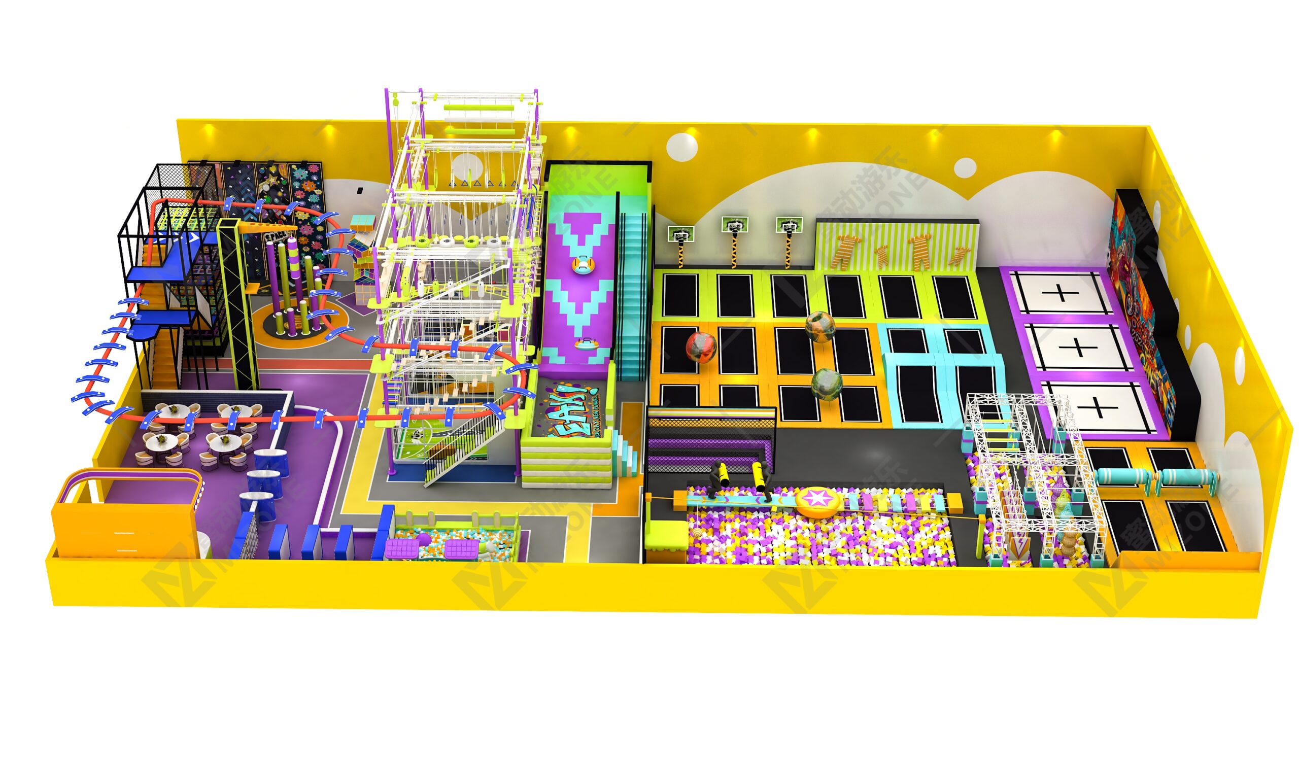 天津開蹦床館找廠家？選蜜動游樂，源頭直供省成本！